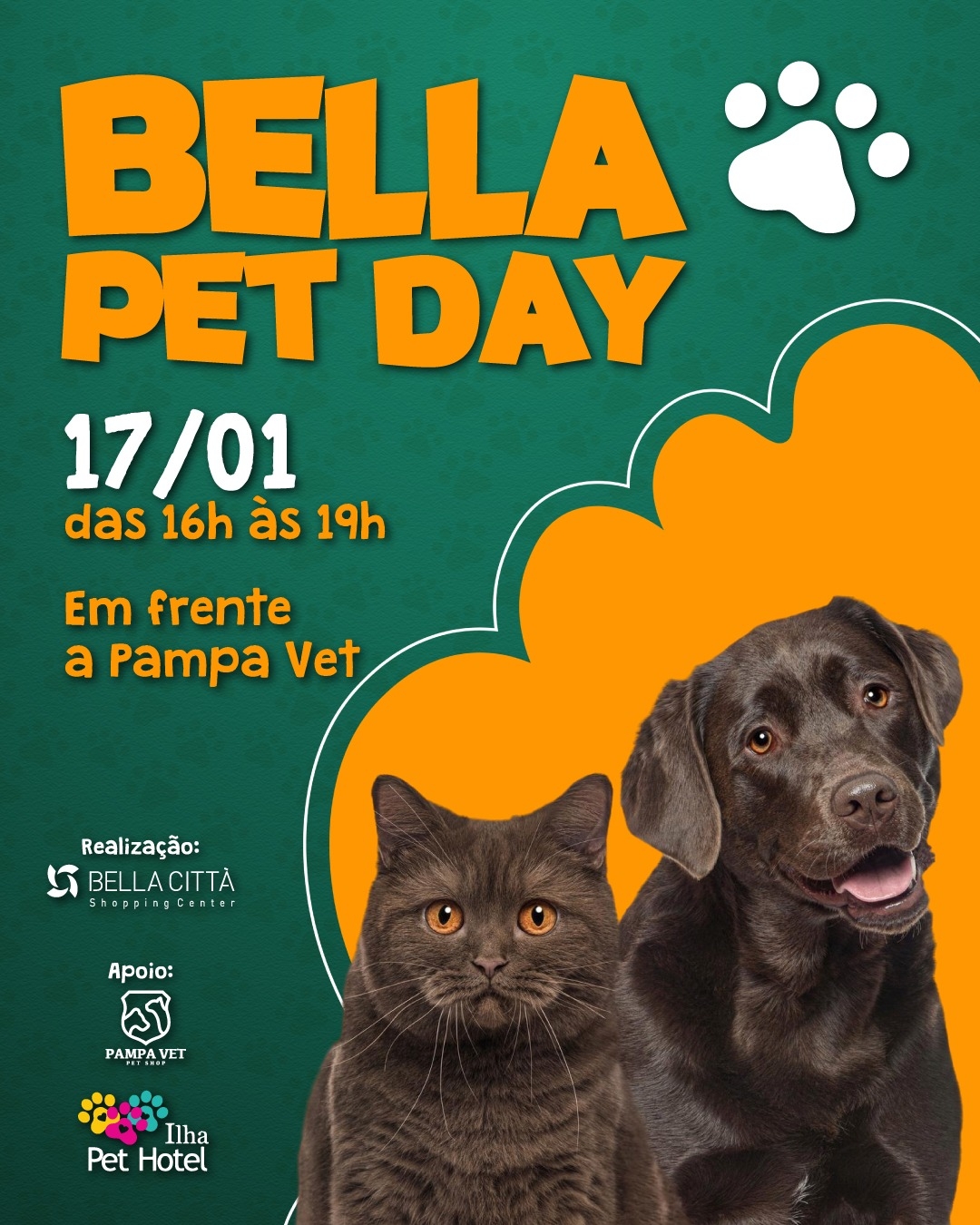 Bella Città promove Bella Pet Day com programação especial para os pets