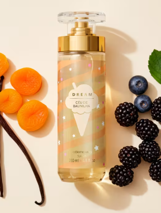 Body Splash Desodorante Colônia Dream Céu de Baunilha 200ml