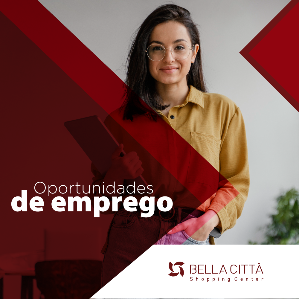 Bella Città divulga vagas de emprego; confira 
