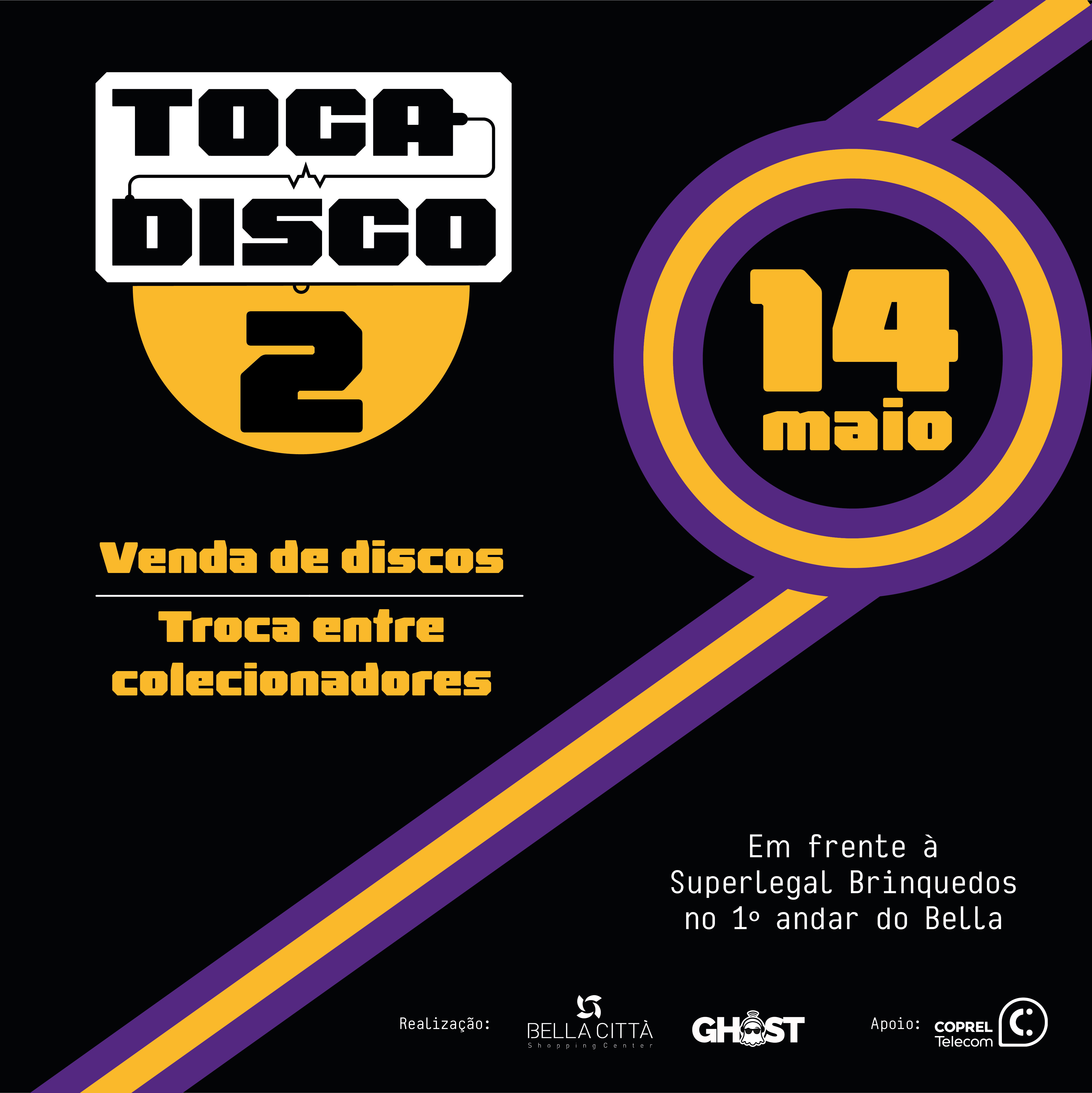 Bella Città realiza segunda edição do evento Toca Disco