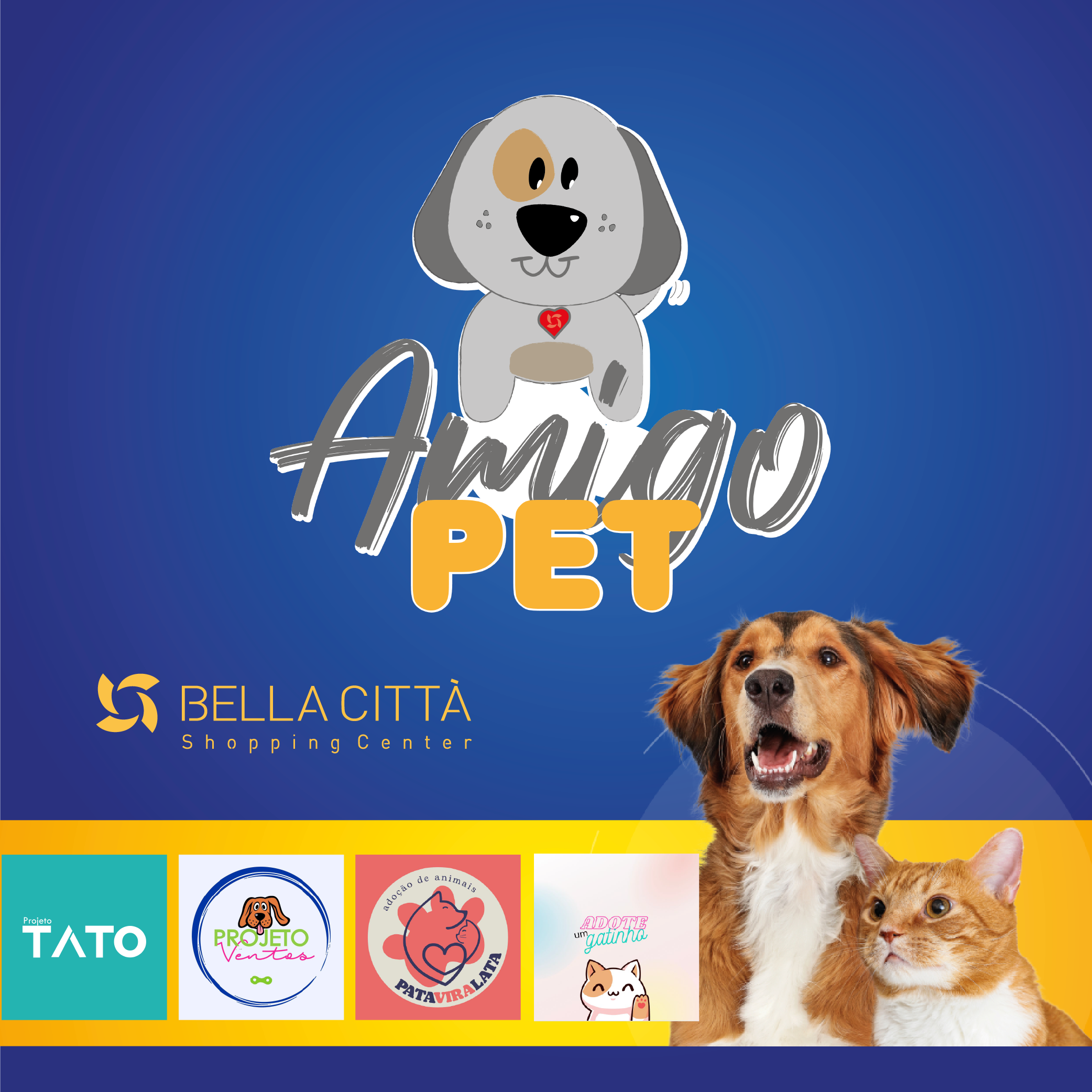 Bella Città Shopping e Grupos de Proteção animal realização evento no sábado