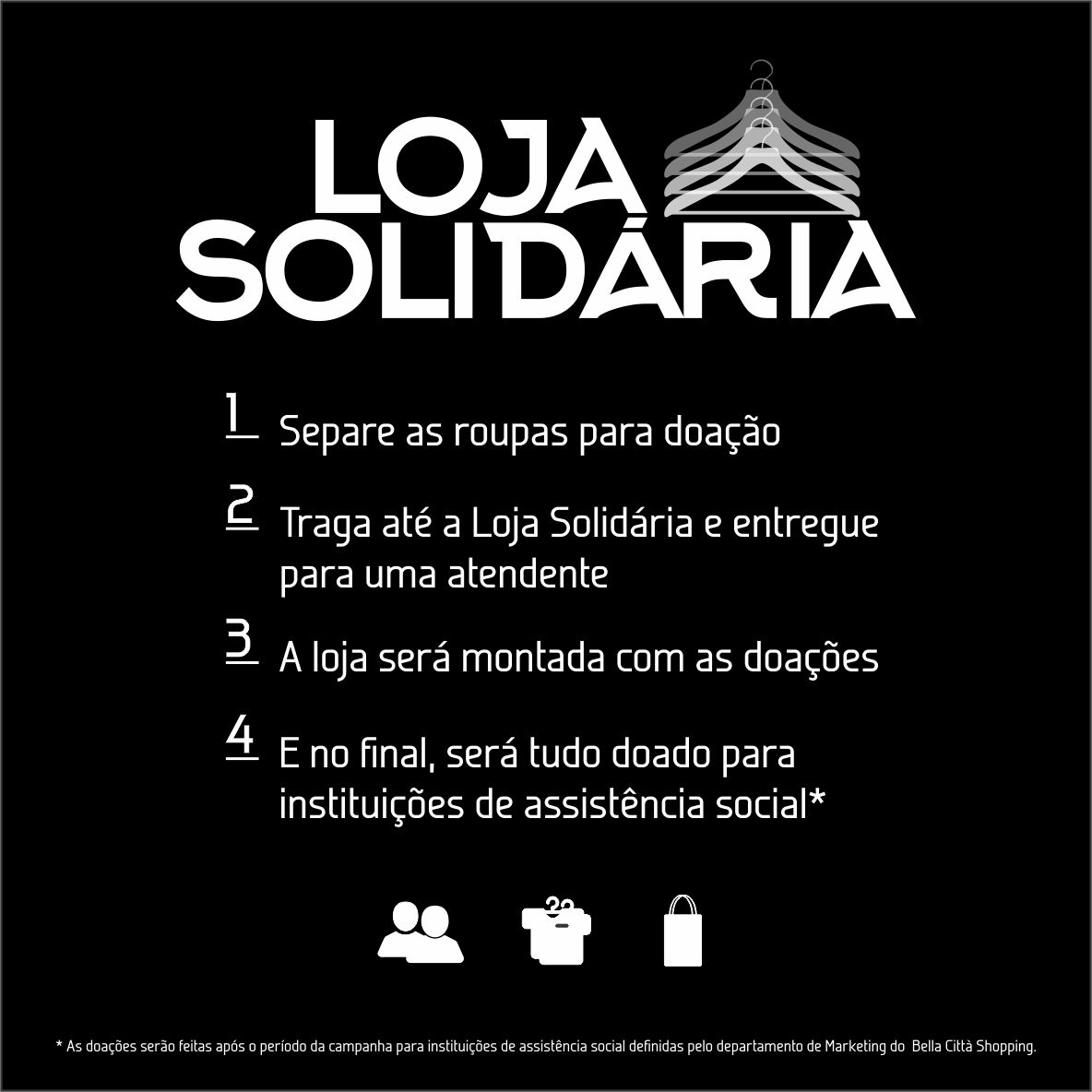 Loja Solidária: chegou a hora de doar