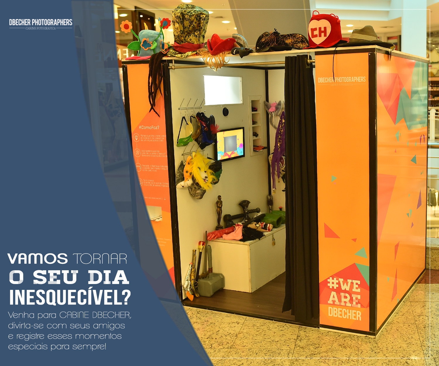 Cabine DBecher Photographers retorna ao Bella Città Shopping