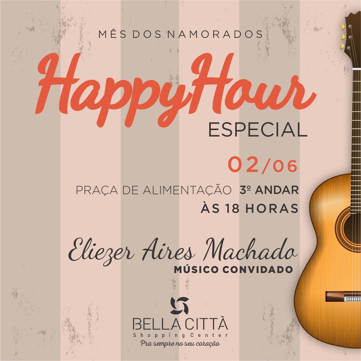 Mês dos Namorados com Happy Hour Musical no Bella Città 