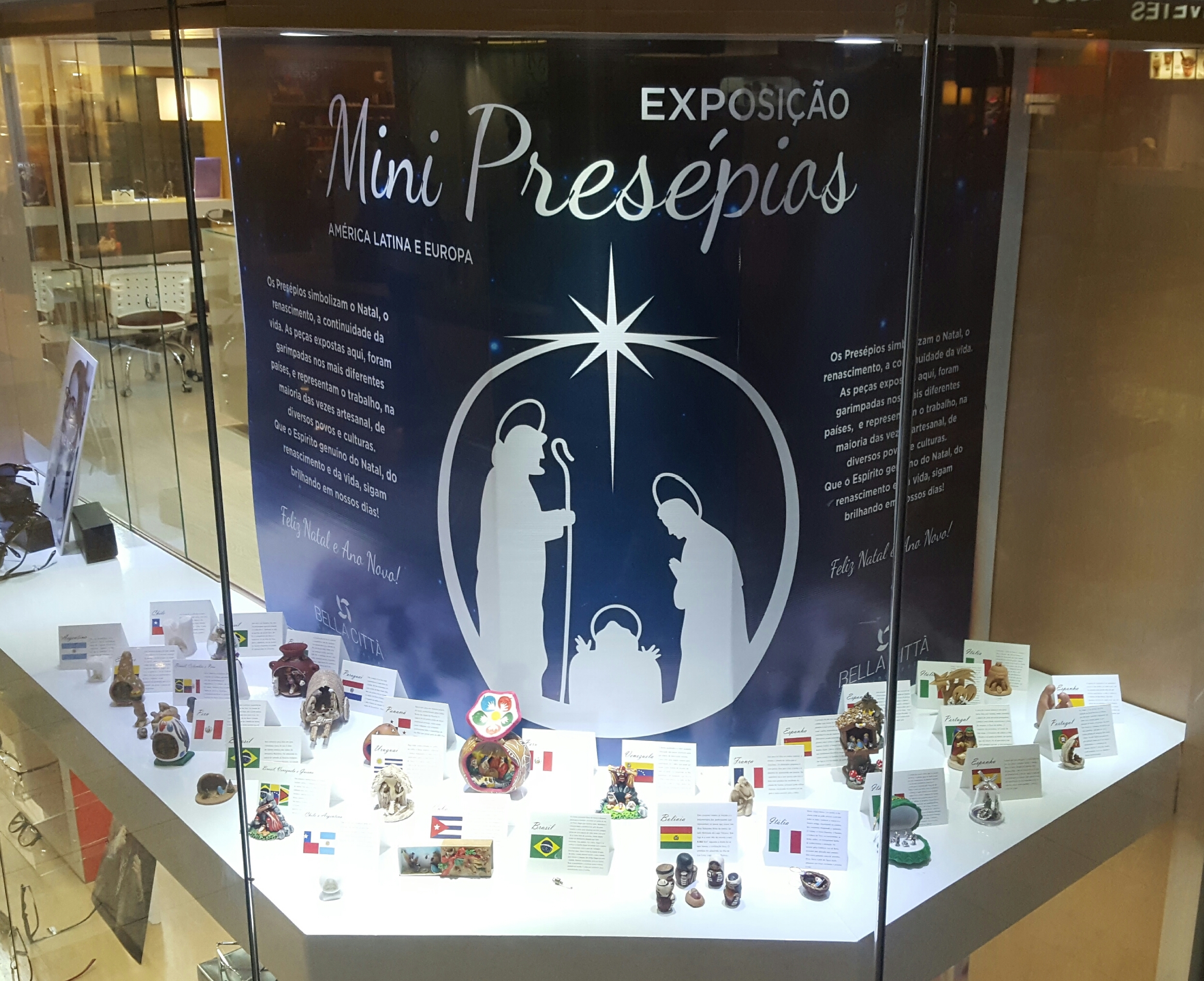 Maior coleção de Mini Presépios do mundo pode ser visitada no Bella Città Shopping 