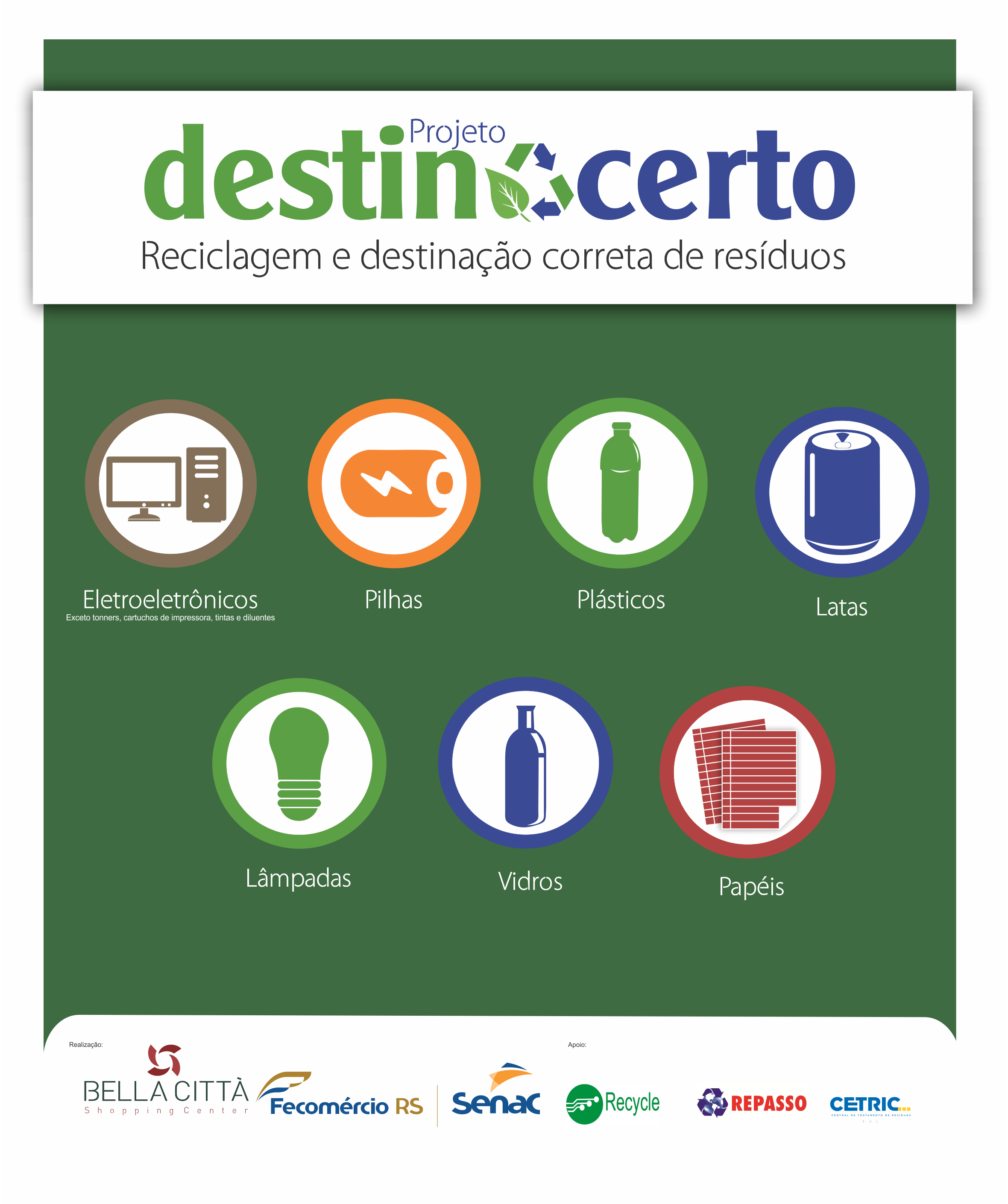 Projeto DESTINO CERTO inicia nessa sexta no Bella Città Shopping
