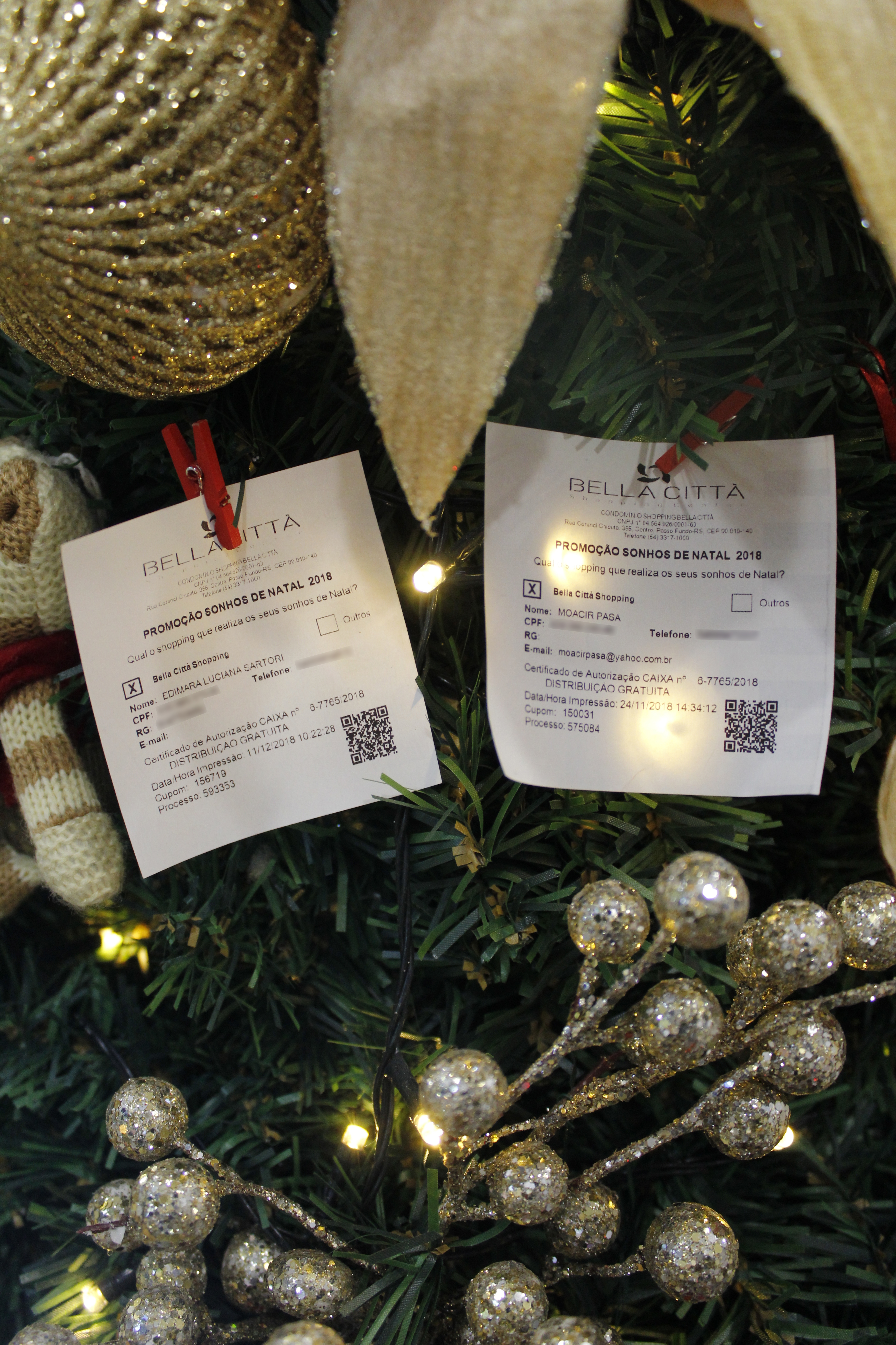 Bella Città Shopping realiza 6° sorteio da promoção “Sonhos de Natal”