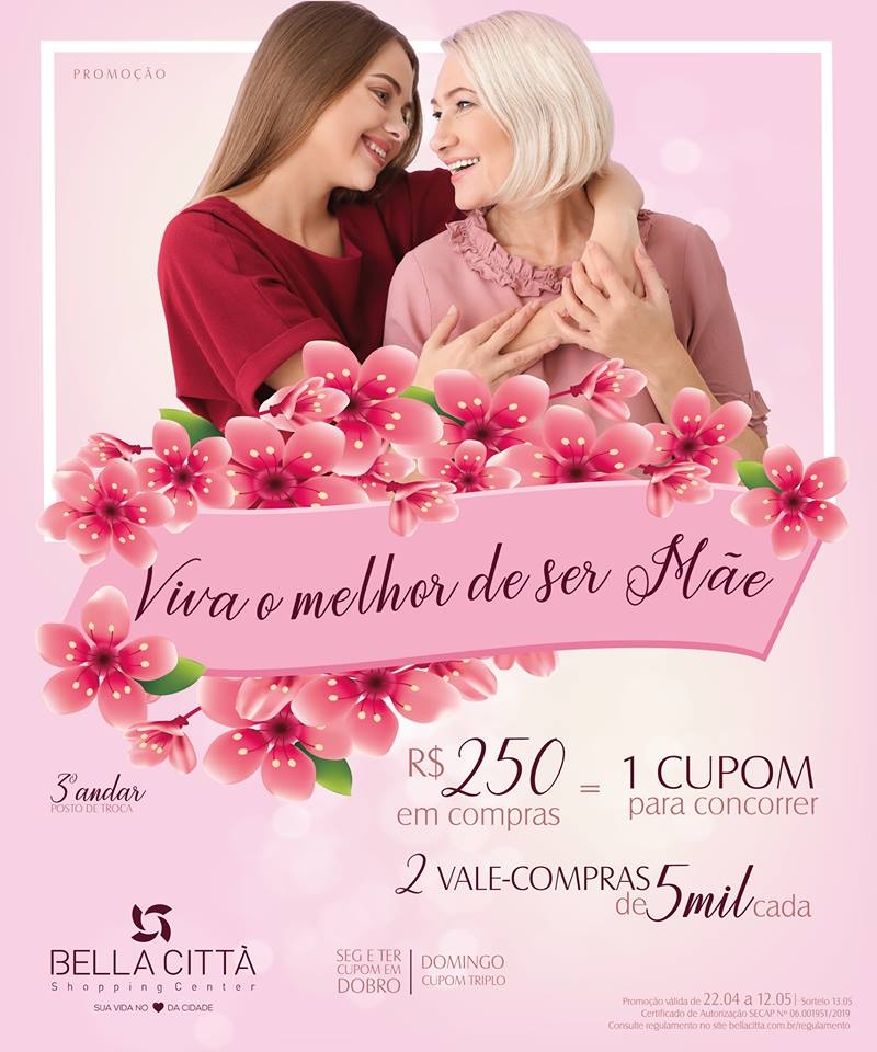 Bella Città Shopping sorteia dois vale-compras de 5 mil