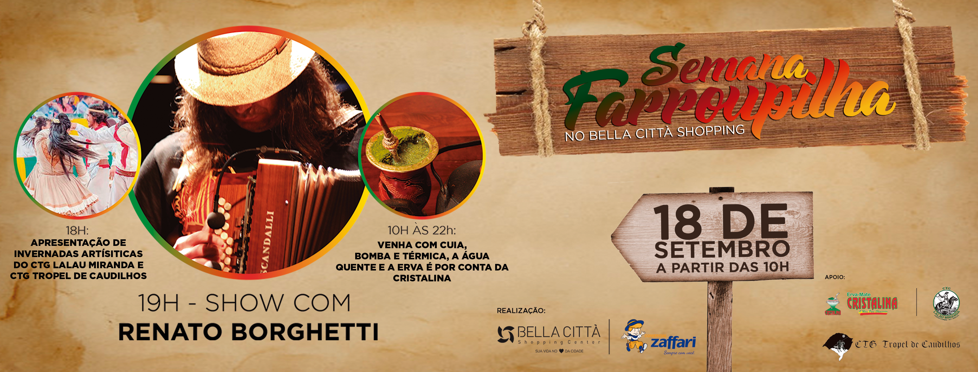 Vem aí a Semana Farroupilha do Bella Città Shopping