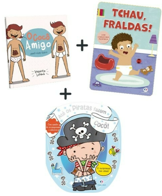 Kit desfralde - 3 livros lúdicos