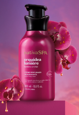 Creme Perfumado Desodorante Nativa SPA Orquidea Lumière 400ml