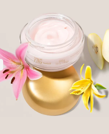 Creme Acetinado Hidratante Desodorante Corporal L'eau de Lily Soleil 200g