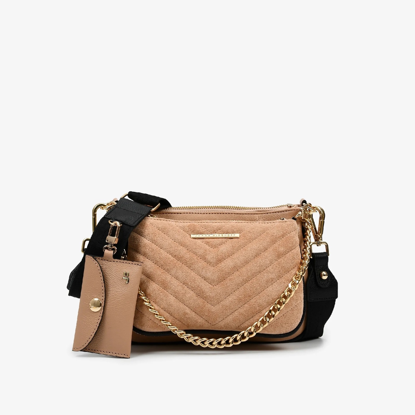 Bolsa Infinita Nude Carvalho Pelo Liso Couro