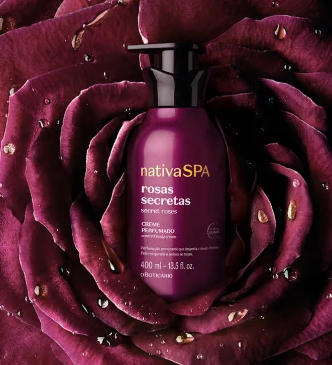 Creme Perfumado Desodorante Corporal Rosas Secretas 400ml